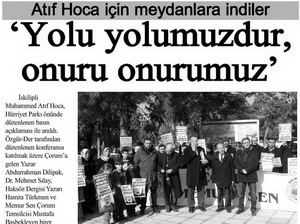 Atıf Hoca İçin Meydanlara İndiler