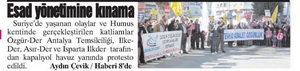 Esad Yönetimine Kınama