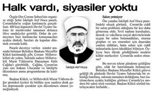 Halk Vardı, Siyasiler Yoktu