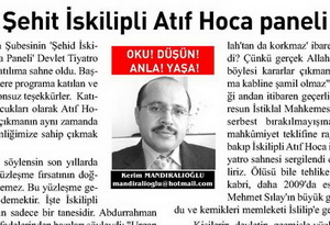 Şehit İskilipli Atıf Hoca paneli