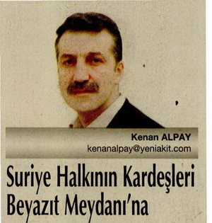 Suriye Halkının Kardeşleri Beyazıt Meydanı'na