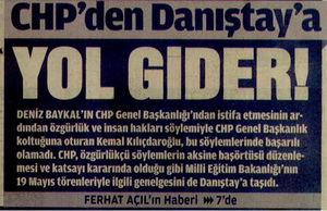 CHP'den Danıştay'a Yol Gider!
