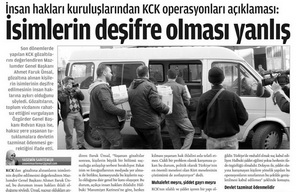 İsimlerin Deşifre Olması Yanlış