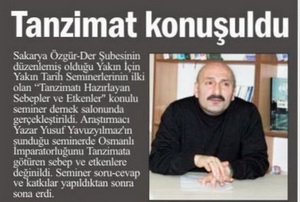 Tanzimat Konuşuldu