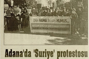 Adana'da 'Suriye' Protestosu