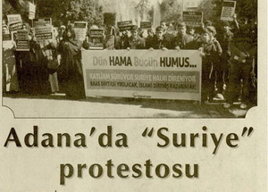 Adana'da 'Suriye' Protestosu