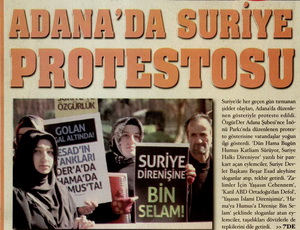 Adana'da 'Suriye' Protestosu