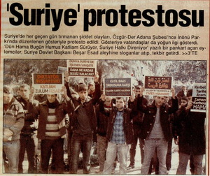 Suriye Protestosu