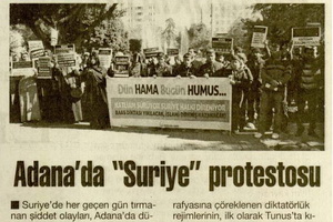 Adana'da "Suriye" Protestosu