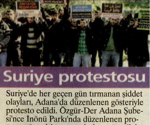 Suriye Protestosu