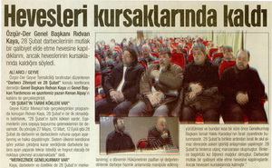 Hevesleri Kursaklarında Kaldı