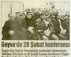 Geyve’de 28 Şubat Konferansı