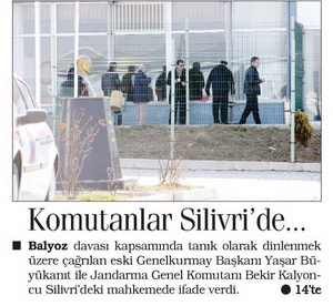 Komutanlar Silivri'de