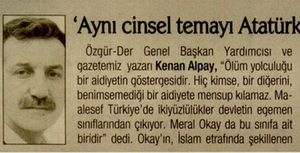 Aynı Cinsel Temayı Atatürk İçin de Kullanabilir miydi