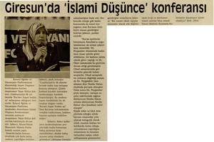 Giresun'da İslami Düşünce Konferansı