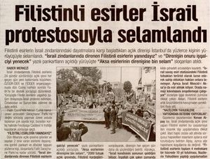 Filistinli Esirler İsrail Protestosuyla Selamlandı