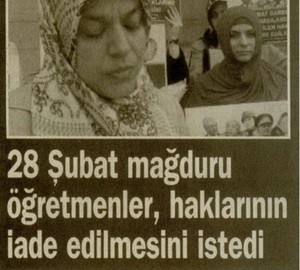 28 Şubat Mağduru Öğretmenler, Haklarının İade Edilmesini İstedi