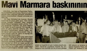 Mavi Marmara Baskınının 2.Yıldönümü