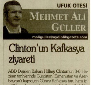 Clinton'un Kafkasya Ziyareti