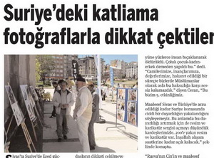 Suriye'deki Katliama Fotoğraflarla Dikkat Çektiler