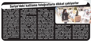 Suriye'deki Katliama Fotoğraflarla Dikkat Çektiler