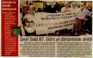 Şeyh Said 87. Ölüm Yıl Dönümünde Anıldı