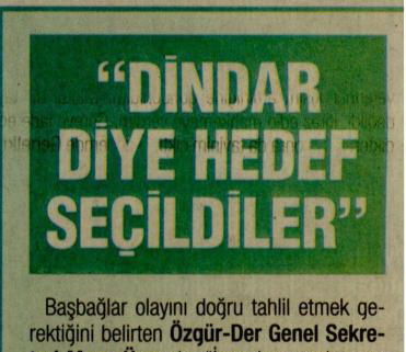 Dindar Diye Hedef Seçildiler