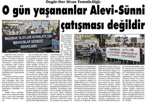 O Gün Yaşananlar Alevi-Sünni Çatışması Değildir