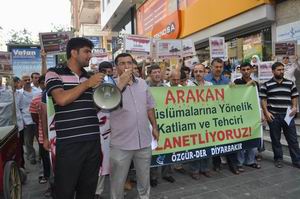 Arakan Soykırımı Diyarbakır’da Protesto Edildi