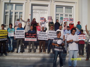 Sakarya’da Arakan’daki Katliam Protesto Edildi