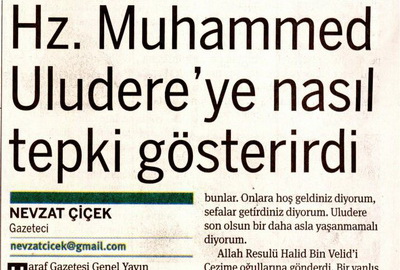 Hz. Muhammed Uludere'ye Nasıl Tepki Gösterirdi