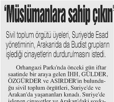Müslümanlara Sahip Çıkın