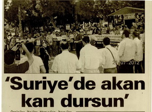 'Suriye'de Akan Kan Dursun'