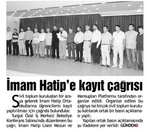 İmam Hatip’e Kayıt Çağrısı