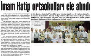 İmam Hatip Ortaokulları Ele Alındı