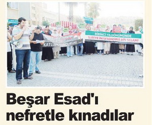 Beşar Esad'ı Nefretle Kınadılar