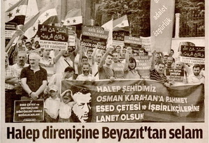 Halep Direnişine Beyazıt'tan Selam