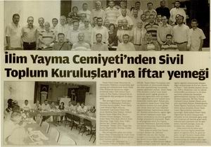 İlim Yayma Cemiyeti'nden İftar Yemeği