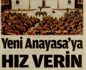 Yeni Anayasaya Hız Verin