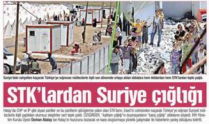 STK'lardan Suriye Çığlığı
