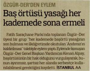 Başörtüsü Yasağı Her Kademede Sona Ermeli