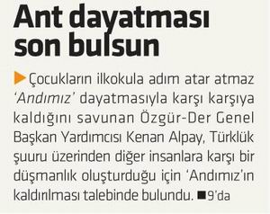 Ant Dayatması Son Bulsun