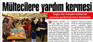 Mültecilere Yardım Kermesi