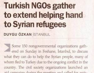 Turkish Ngos Gather To Extend Helping Hand To Syrian Refugees