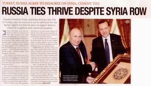 Russia Ties Thrive Despite Syria Row