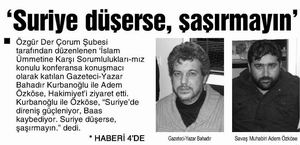 'Suriye Düşerse, Şaşırmayın'