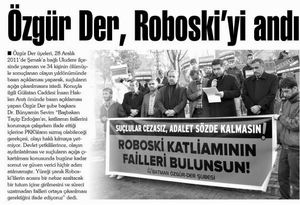 Özgür-Der, Roboski'yi Andı
