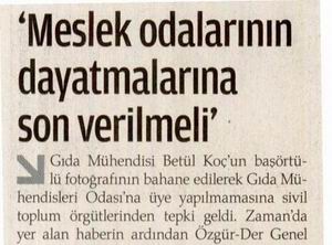 'Meslek Odalarının Dayatmalarına Son Verilmeli'