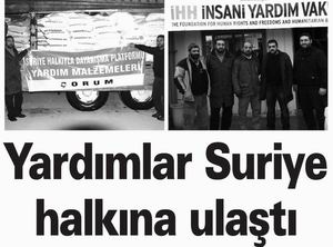 Yardımlar Suriye Halkına Ulaştı