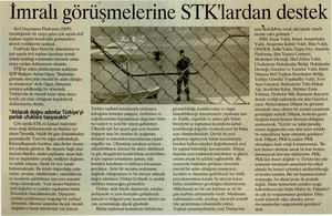 İmralı Görüşmelerine STK'lardan Destek